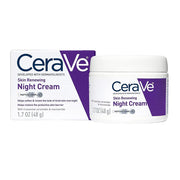 CeraVe Skin Renewing Night Cream jar and box on a white background
